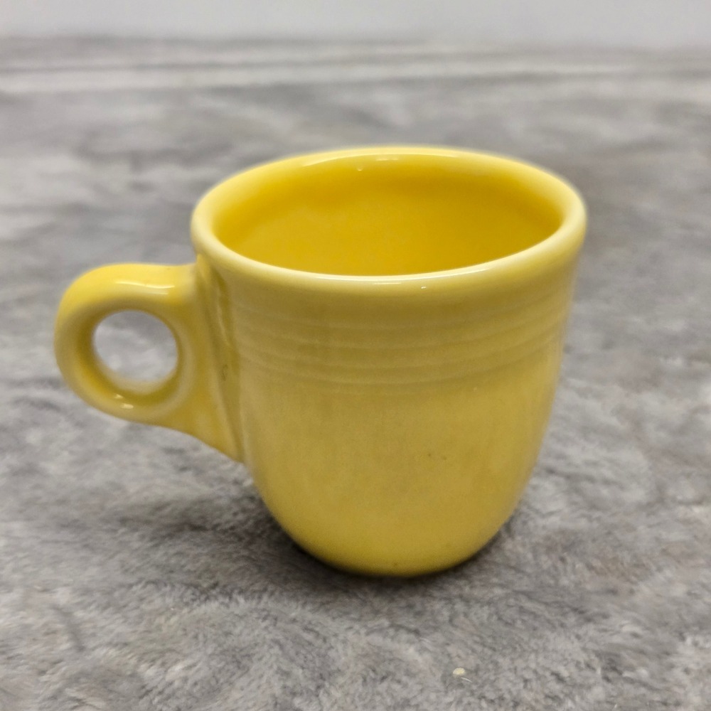 Fiesta Yellow Demitasse Espresso Cup Mug Ceramic Homer Laughlin USA 0626 B12